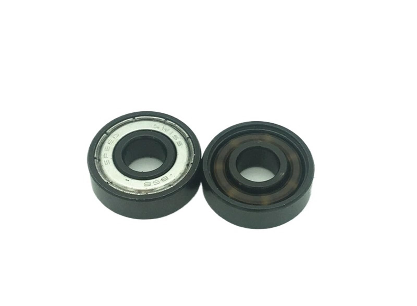 Rodamientos híbridos de cerámica de 6 bolas, 608z BSB ABEC-11, color negro Si3n4, de alta velocidad, for patines 608, rodamientos de 8 x 22 x 7 mm for spinner manual.(1PCS)