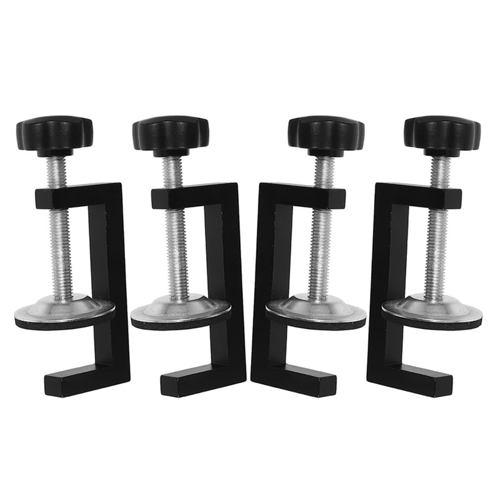 Jnchdghwa Versatile Woodworking and Assembly Clamps, G-Clamps,4pcs with Extended Base and Nonslip Design