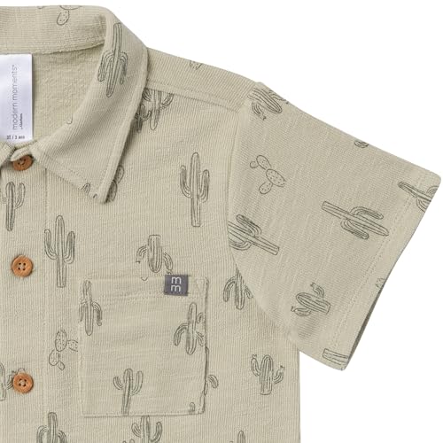 Image of Modern Moments by Gerber Baby Boys' 2-piece Resort Shirt & Short Set