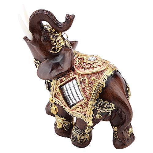 Estatua elefante Feng Shui resina decoración hogar miniatura 6