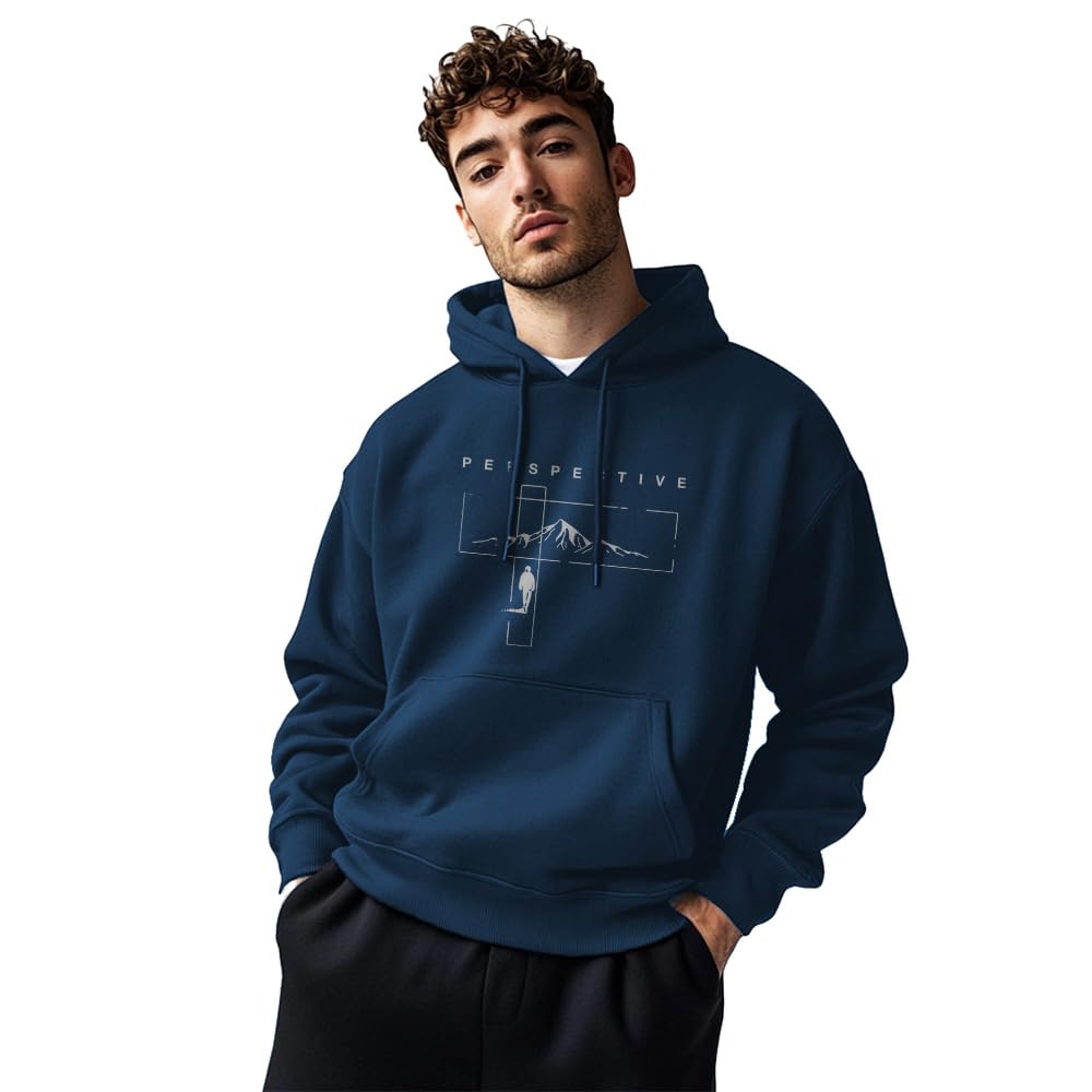nobero Men's Cotton Blend Hooded Sweatshirt-picture-33
