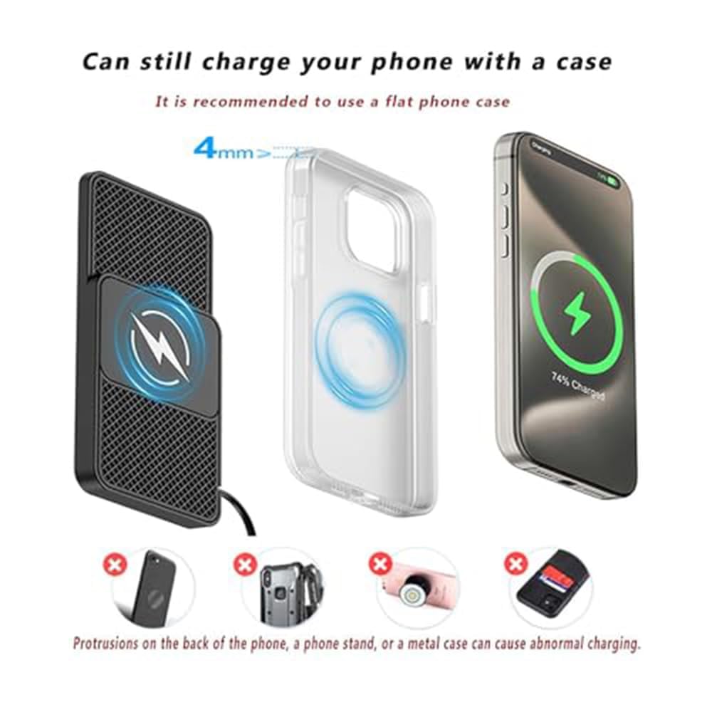 hwojjha Caricatore Wireless Auto per Fiat Multipla II 2009-2015, Ricarica Rapida 20W | Caricatore wireless 20W con ricarica Qi rapida e pratica per smartphone compatibili in auto.