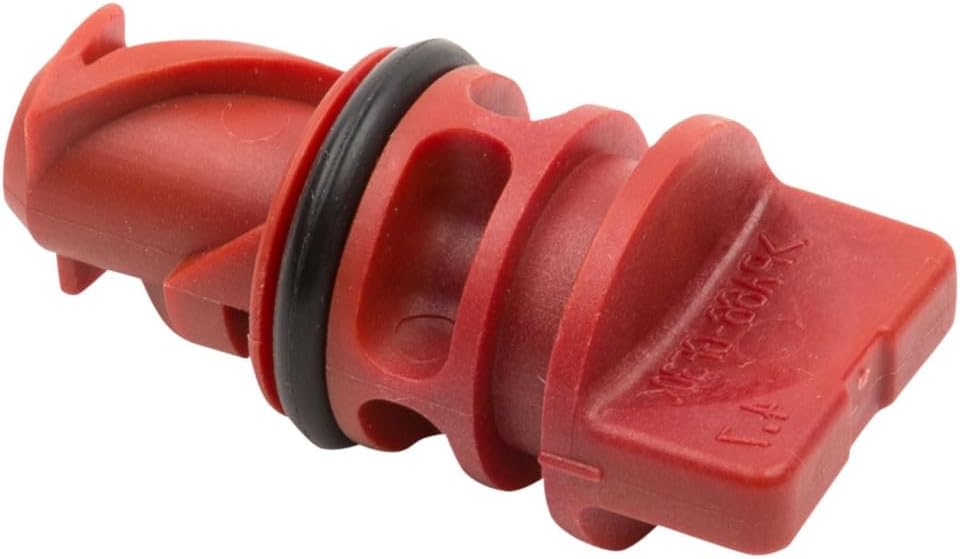 KarParts360 For Chevy Malibu/Volt 2016 2017 2018 2019 Radiator Drain Petcock | Plastic | Coarse Thread | Red | 0.551inches / 14millimeters Thread Diameter | 0.512 inches / 13 millimeters Thread Length