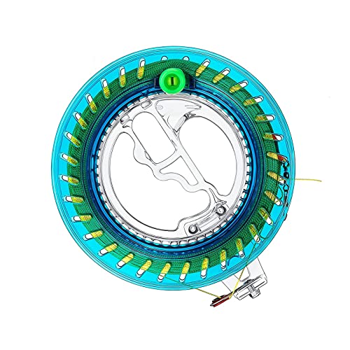 Sqxaldm Enrollador de Carrete de Cometa Cometa Bobinadora De Carrete de 200m Cabrestante de Cuerda Cometas para Volar una Cometa Mejor Control de Cometas(Diámetro del Disco 16 cm, Cable 200 m)