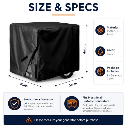 Cubierta para Cummins C28D5T impermeable con dobladillo elástico resistente al viento 5