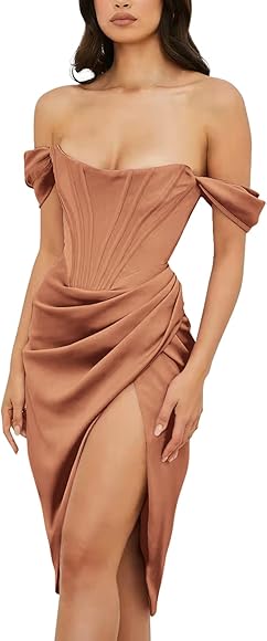 Partykleid braun Clearance