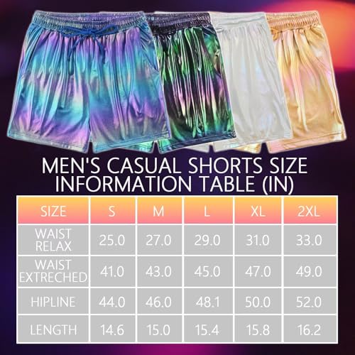 Short métallique brillant homme léger et stretch doté de poches pratiques - 7