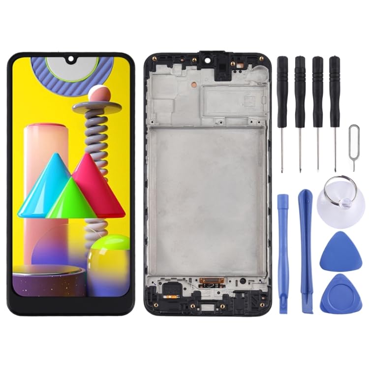 Écran LCD pour Galaxy M31 Prime tactile réactif avec bloc de réparation complet