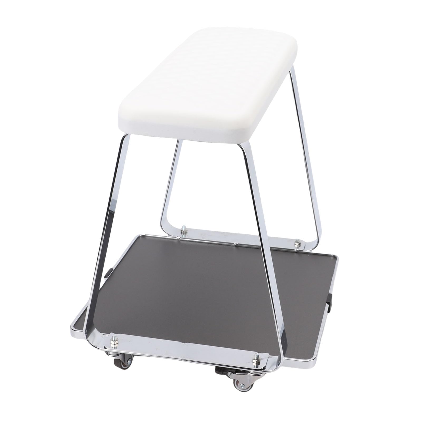 Brrnoo Fußbadewagen mit Memory-Schaum-Kissen und Rollen – bequemer Pediküre-Wagen für Badezimmer, Nagelstudio, Schönheitssalon und Zuhause