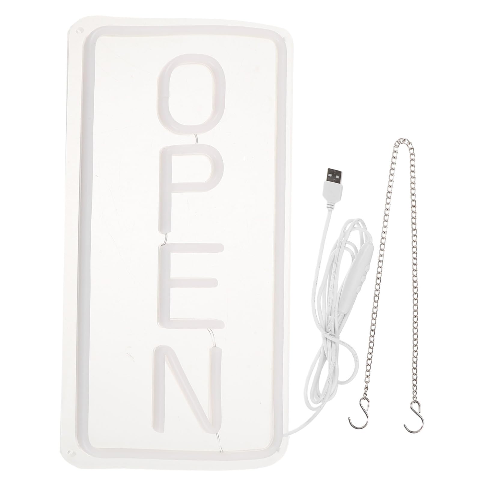 Mobestech LED Luz de Neón para Pared Lanterna Luminosa de Abierto para Decoración de Dormitorio Lanterna de Tienda Abierta USB