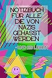 Notizbuch für alle, die von Nazis gehasst werden – und es lieben | Die Wutschrift-Serie: 80s Pop Edition – knallbunt, queer, retro, ironisch, laut, ... Stil der 80er Jahre mit 111 linearen Seiten
