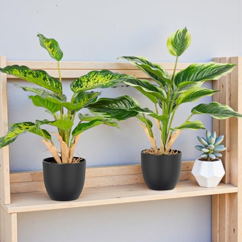 Aevcvok-2-Stuck-Kunstpflanze-37cm-Kunstliche-Pflanzen-Wie-Echt-Dekopflanze-Plastik-Pflanze-im-Topf-Zimmerpflanzen-Kunstblumen-fur-Drausen-fur-Schlafzimmer-Badezimmer-Wohnzimmer-Zimmer-DekoA | Dealmeister.io Alt tag für bilder post titel