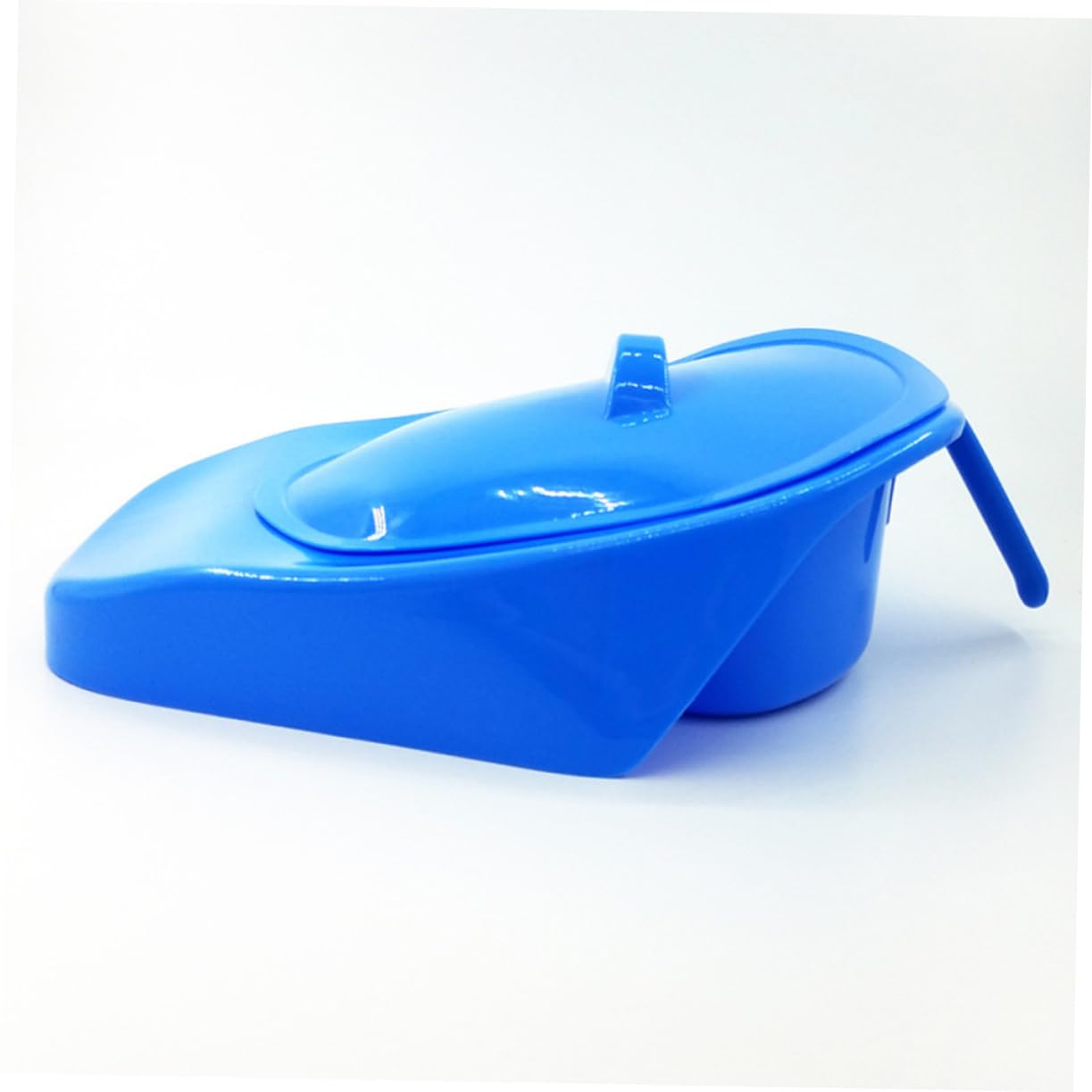 Gogogmee Practical Nursing Urinal Lid Bedside Urinal for Adults Comfortable Bedpan for Bedridden Easy to Use