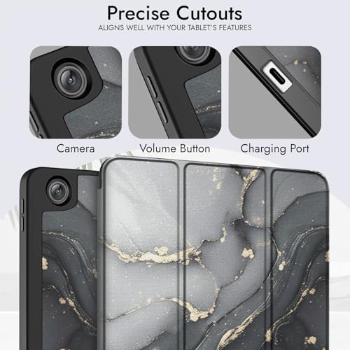 Image of Robustrion Cover for OnePlus Pad Go 2 12.1 inch Cover Case with Pencil Holder, Trifold Cover Case for OnePlus Pad Go 2 Tablet Cover [Auto Sleep Wake Support] - Ocean Black