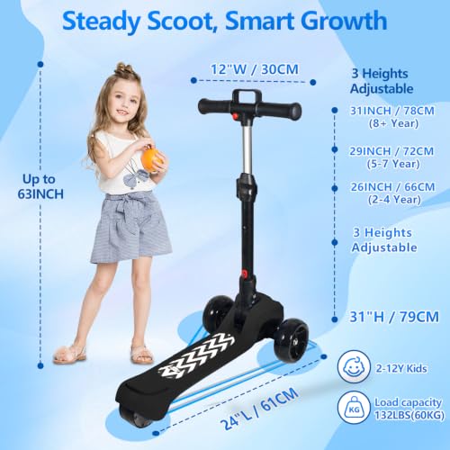 BLISSRIDE 3 Wheel Electric Scooter for Kids