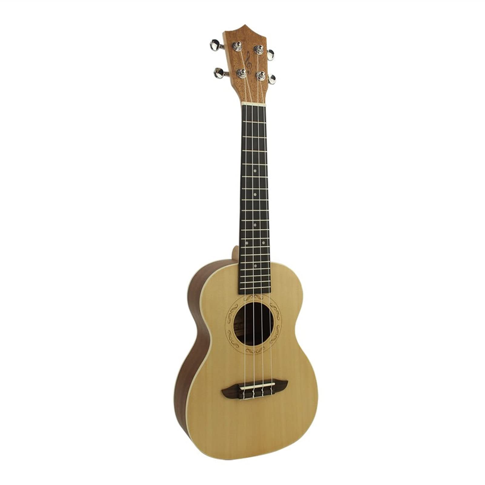 Ukulele Bausatz Konzert-Ukulele 23 Zoll Konzert Ukulele Fichte Panel Sapele Back Plate Rosenholz Fingerboard Hawaii Mini Gitarre (Color : Uke with Bag)