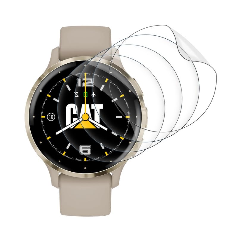 Sinskyhoo 4 Stück Folie für Garmin Venu 3s Soft TPU Glasschutzfolie Anti-Fall 0.33mm Ultra-klar Schutzglas Garmin Venu 3s Displayschutz Anti-Kratzen Schutzfolie Panzerfolie