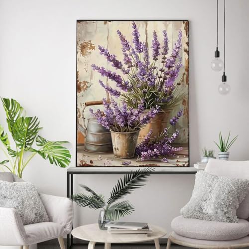 Image of WUSARPLY Rustic Flowers Stamped Cross Stitch Kits for Beginners Adults