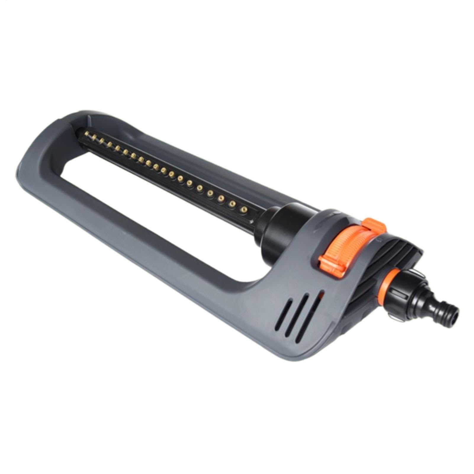 Irrigatore oscillante da giardino, irrigatore resistente per prati, 19 ugelli per innaffiare fiori e verdure, ideale per giardinaggio e uso commerciale