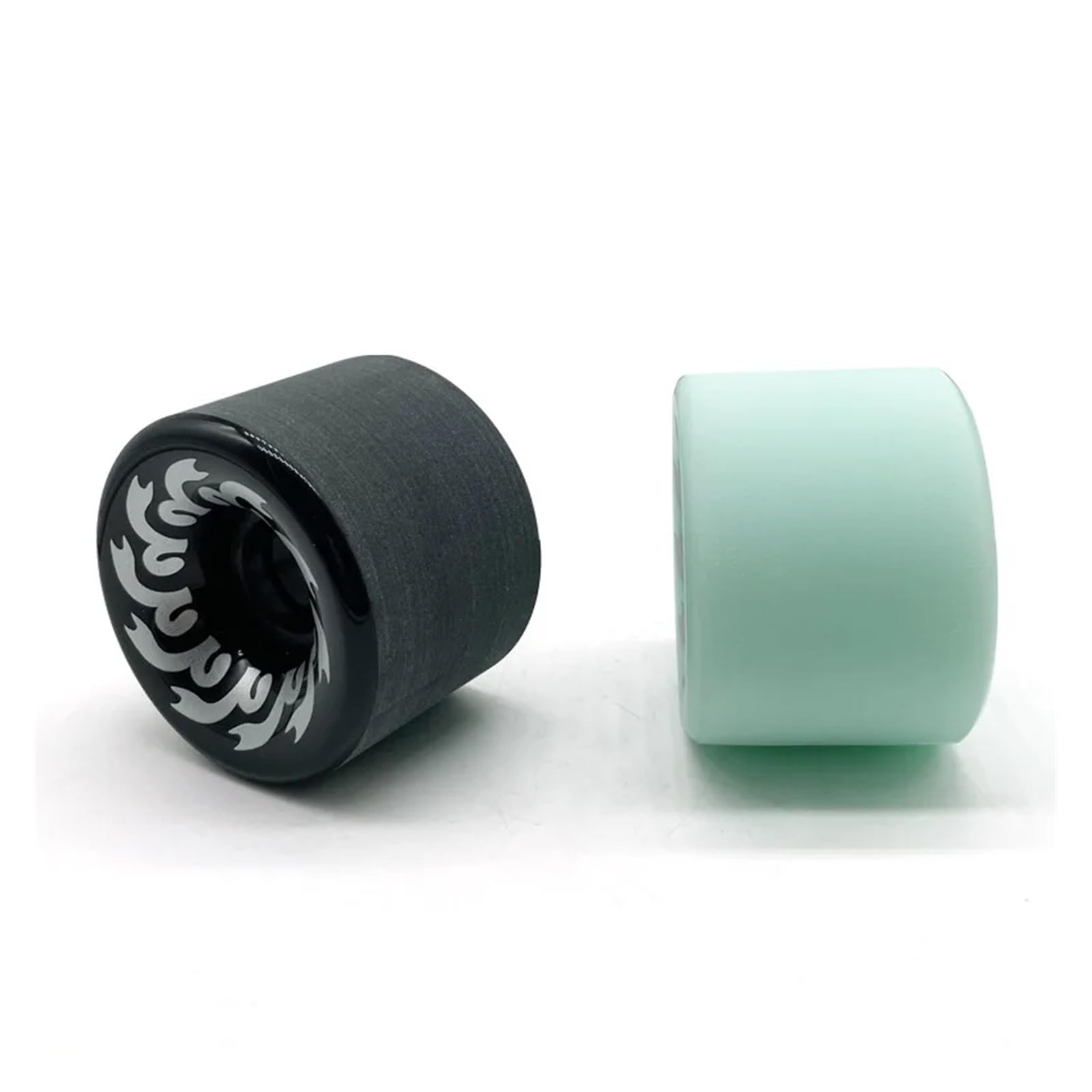 Lot de 4 roues de skateboard Longboard 7051 - Longue brosse - Pour scooter de rue - Planche de surf - En polyuréthane - Grande poulie antidérapante - Haute élasticité