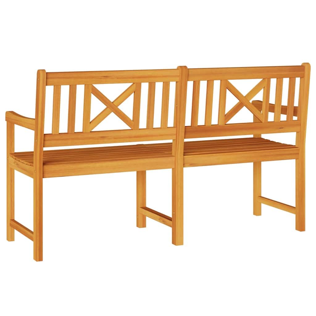 Ławka ogrodowa naturalna 150 x 56 x 90 cm lite drewno akacjowe
