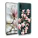 Produktbild kwmobile Case kompatibel mit Huawei P Smart Z - Hülle Silikon transparent Magnolien Rosa Weiß Transparent