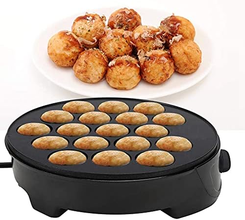 Takoyaki Octopusbal, elektrisch, 18 gaten, 750 W, draagbaar, mini-bakvorm, antiaanbaklaag, voor Japanse octopus ballen Takoyaki Octopusbal, elektrisch, 18 gaten, 750 W, draagbaar, mini-bakvorm, antiaanbaklaag, voor Japanse octopus ballen