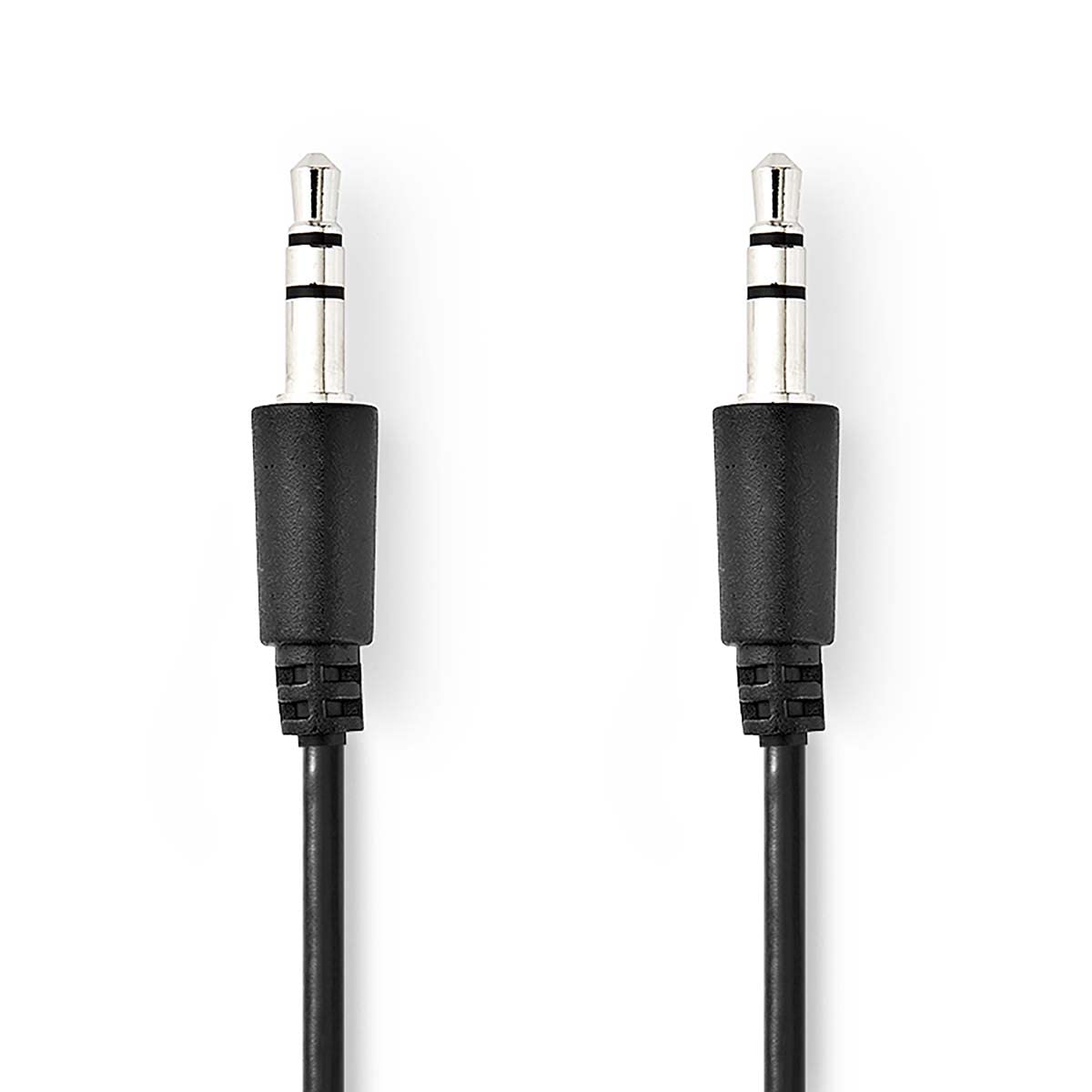 NEDIS Mach or Thin 3.5 mm Stereo Audio Cable - Male, Black