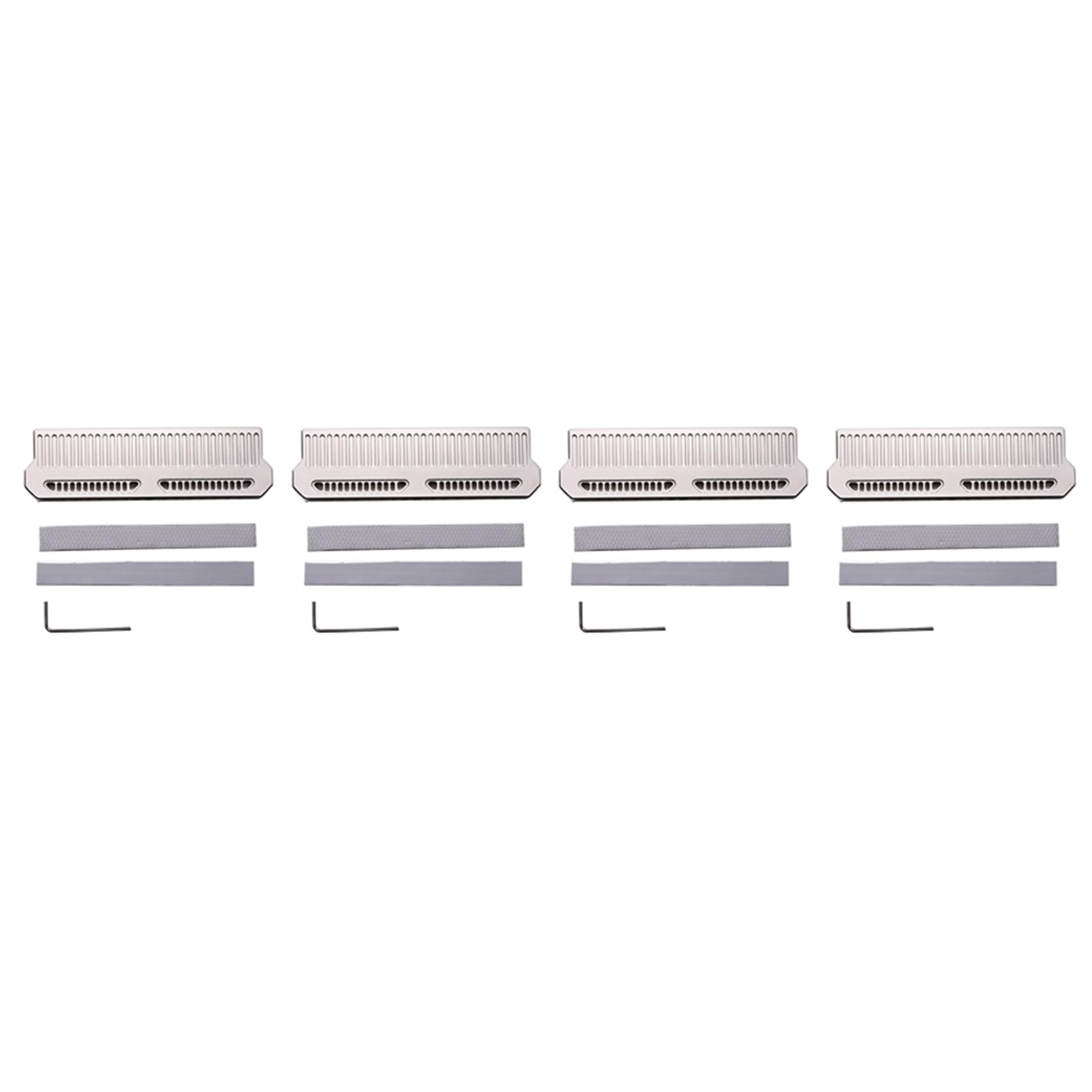 4X DDR4 DDR5 Memoria RAM Disipador de Enfriador Chaleco de Enfriamiento de Memoria Radiador de Aluminio con Conductor de de Grasa de Silicona de 9 W, Plata