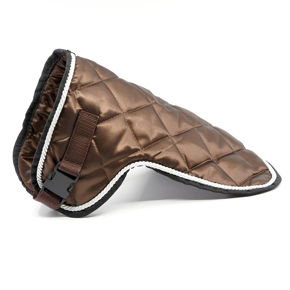 Set di accessori marrone cioccolato per Hobby Horse e cavallo stick: cavezza muta con cordino + coperta + berretto anti-mosche