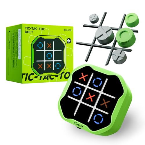 GiiKER Tic Tac Toe Bolt Game, Original 3-in-1 Handheld Games, Portable Travel Games for Car Ride, Toys Gift Idea for Kids and Adults, Stocking Stuffers Birthday...