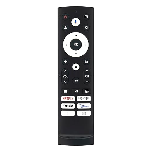 ERF3Y90H Replacement Voice Remote fit for Hisense 65-Inch QLED 4K UHD Smart TV QD7 Series 65QD7N