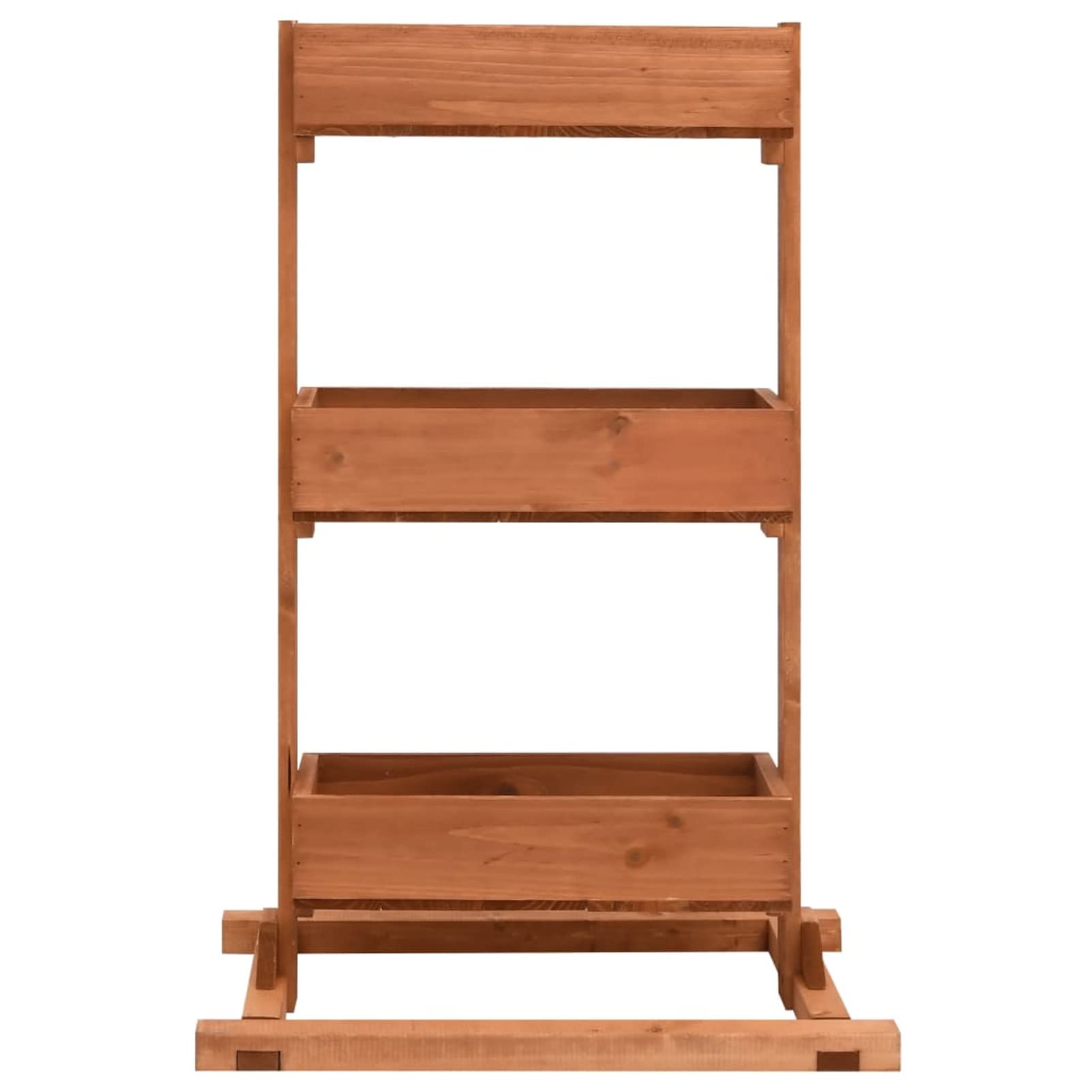 Homgoday Blumenkasten 52 x 30 x 78 cm aus Tannenholz, Möbel, Pflanzgefäß für Garten, Blumenkasten für den Außenbereich, Balkonkasten