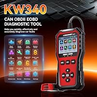 OBD2 Diagnosegerät Auto,KFZ Diagnose Scanner mit DTC Fehlercode Lesen &Löschen,Batterie Test,Vollständige OBDII Funktionen,I/M Bereitschaft,Auto Diagnosegerät für Fahrzeuge ab 2002 mit BMW VW Mercedes – Ansicht 2