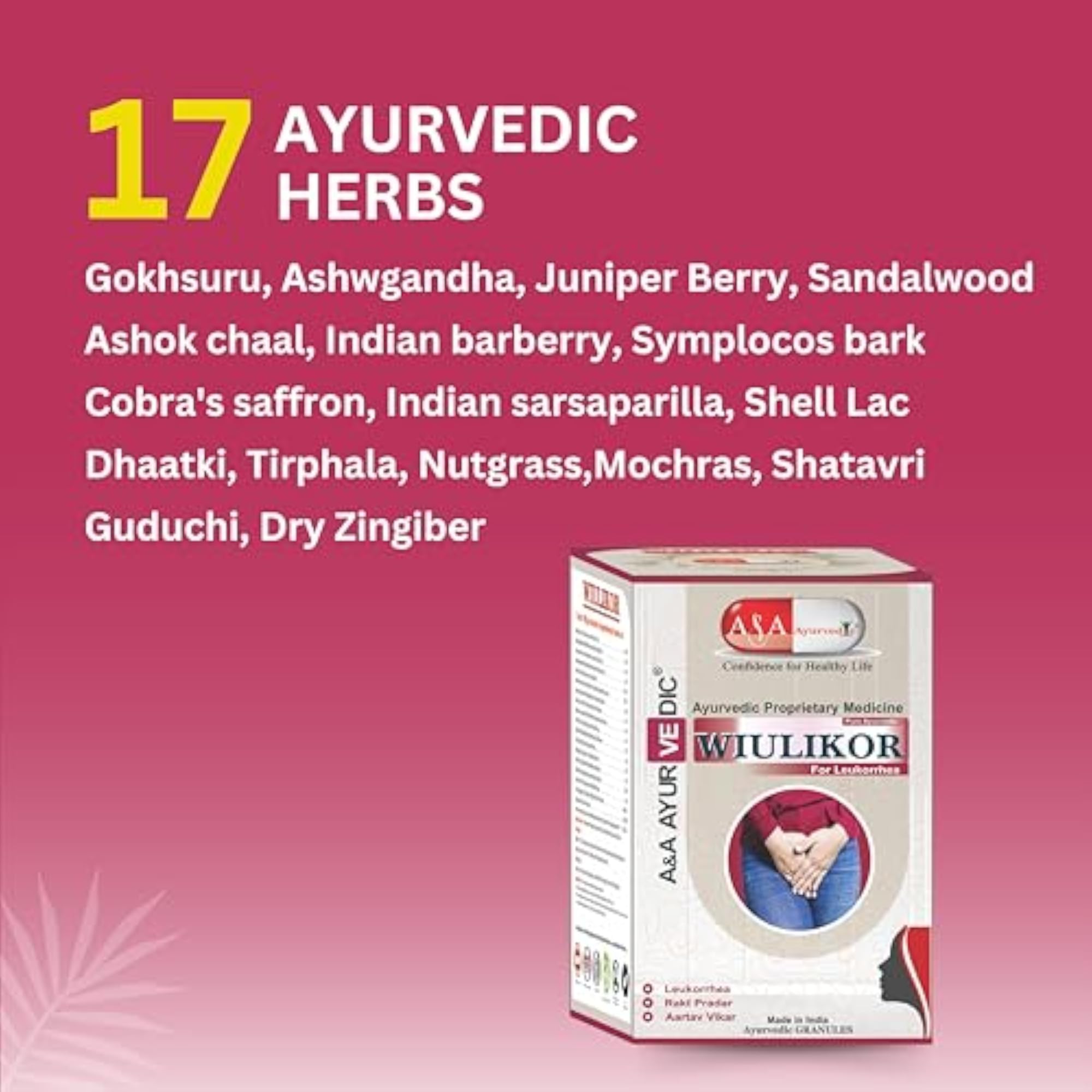 Wiulikor Ayurvedic Leucorrhoea Likoria Medicine, Wellness Support