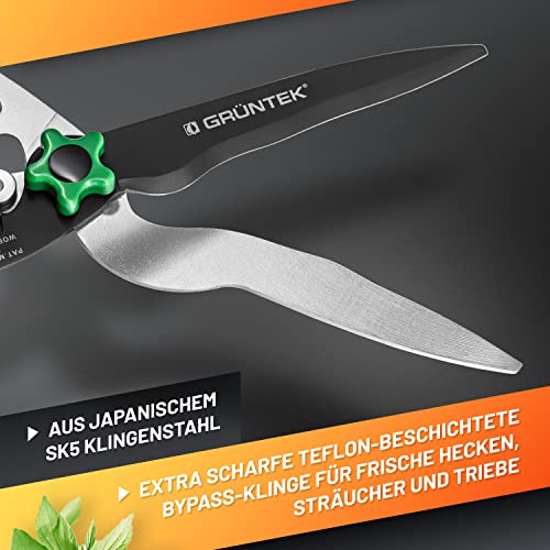 GRÜNTEK MARABU 3-in-1 Hedge Shears & Lopper, Yellow / Green, 660 mm - Image 2