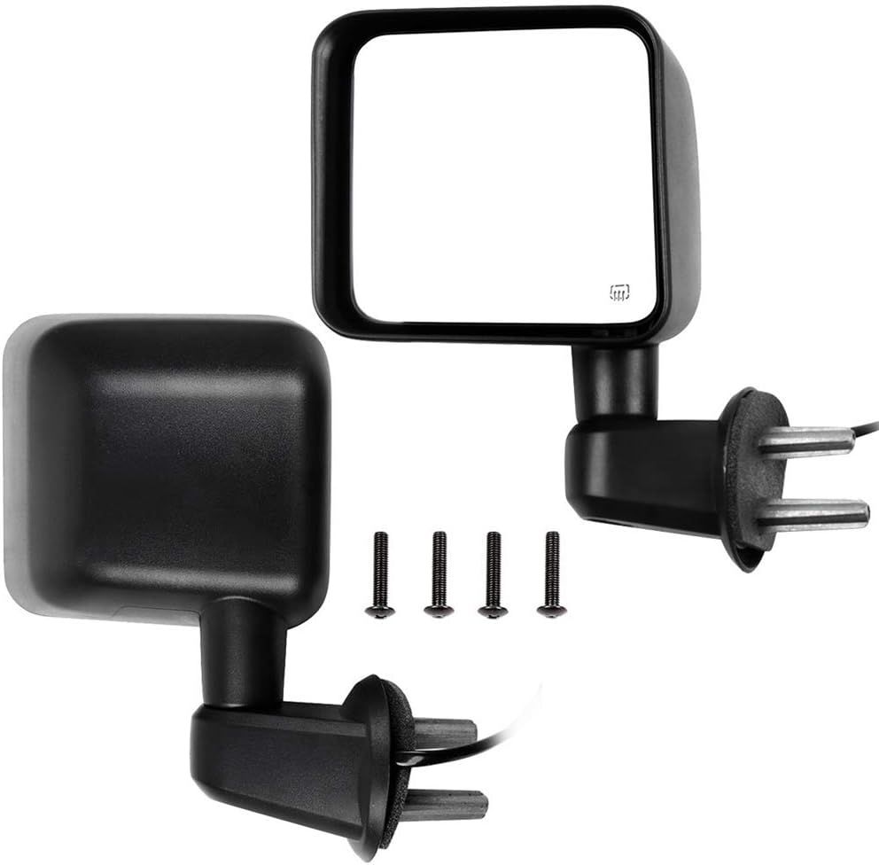 Driver and Passenger Side View Mirror Fits 2007-2017 For Jeep Wrangler CH1320390 CH1321390