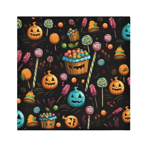 Servilletas de Tela Halloween Multicolor Set x6 20x20 in miniatura 1