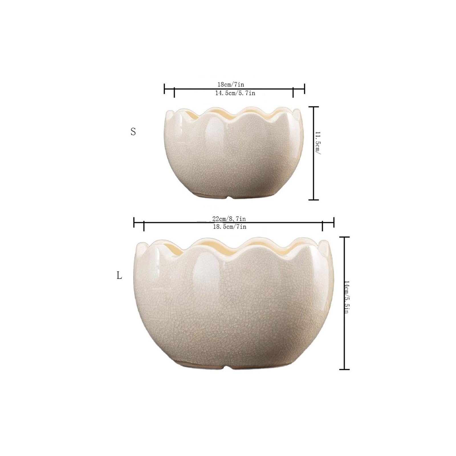 Doniczki do wnętrz spersonalizowana kreatywna orchidea sukulent doniczka ceramiczna duża średnica zielona roślina dekoracyjna doniczka doniczki na rośliny domowe (niebieski, M)