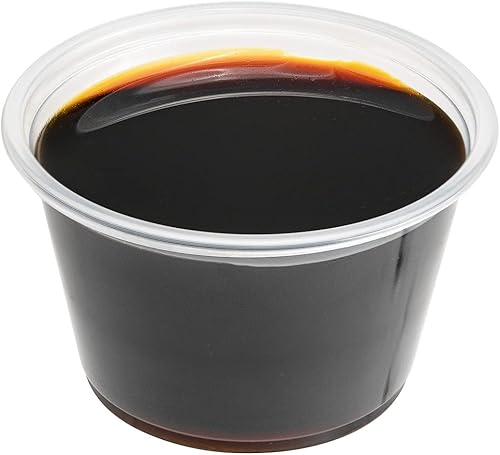 Restaurantware Tazas de salsa base de 4 onzas, 2000 tazas de condimentos aptas para microondas, resistentes a las grietas, desechables, tazas de