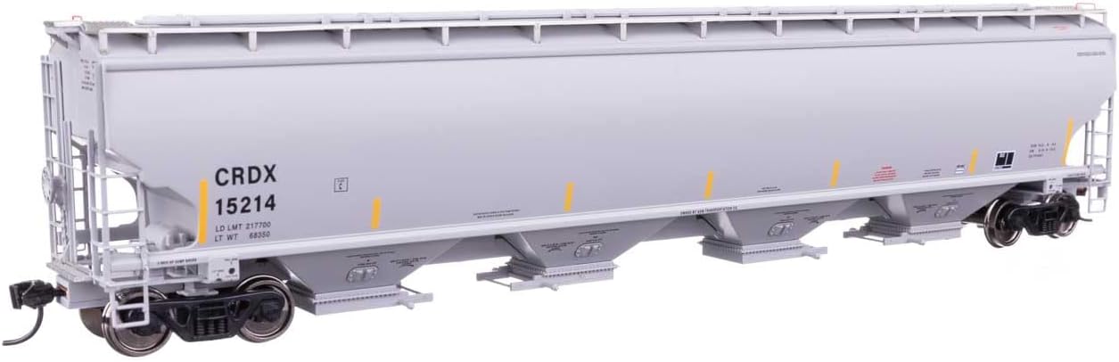 Walthers Proto 920-110318 HO Scale 67' Trinity 6351 4-Bay Covered Hopper - Ready to Run - Chicago Freight Car Leasing Co CRDX #15214