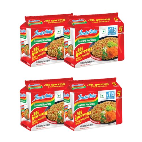 Image of Indomie Instant Noodles Mi Goreng Fried Noodles, Bundle Pack of 20 (80g Each),Vegetarian, Authentic Indonesian Flavor, Quick and Easy Meal, Spicy Savory Stir-Fried Noodles (Pack of 20)