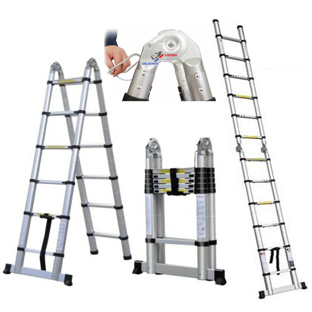 Buy Multipurpose Ladders 3.8M Folding Ladder Telescoping Ladders with
