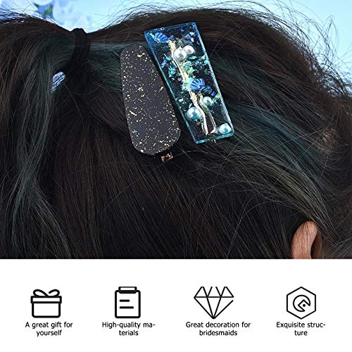 EXCEART 14 Pcs de Resina Grampo de Cabelo Molde Diy Molde de Arte de Silicone para Joias Diy Fundiçã