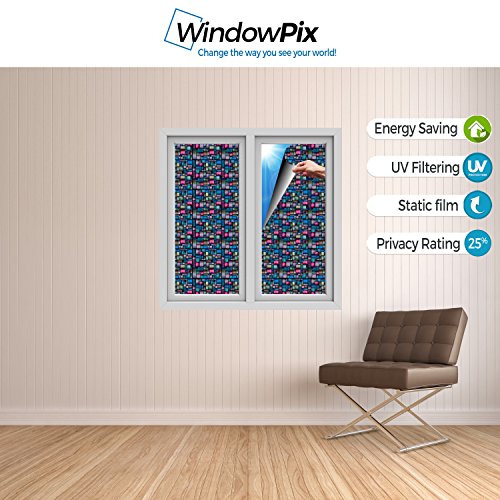 Película decorativa estática para ventana 30 x 48 pulgadas miniatura 3
