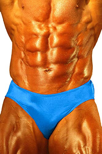 Andreas Cahling Bodybuilding Physique Classic Posing Trunks Swim Suit Briefs (Turquoise Blue, S (28