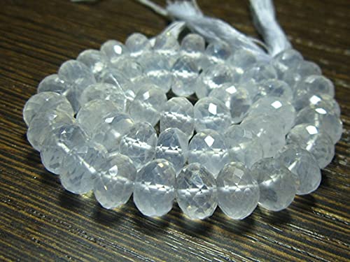 Quartz Icy pour fabriquer un bracelet en pierres naturelles translucides de 8mm