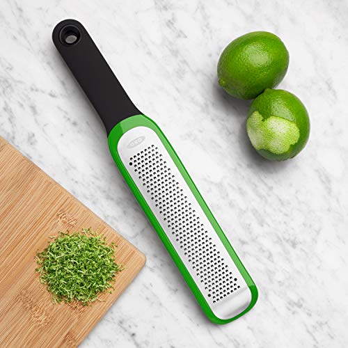OXO Good Grips Etched Zester and Grater, One Size, Green