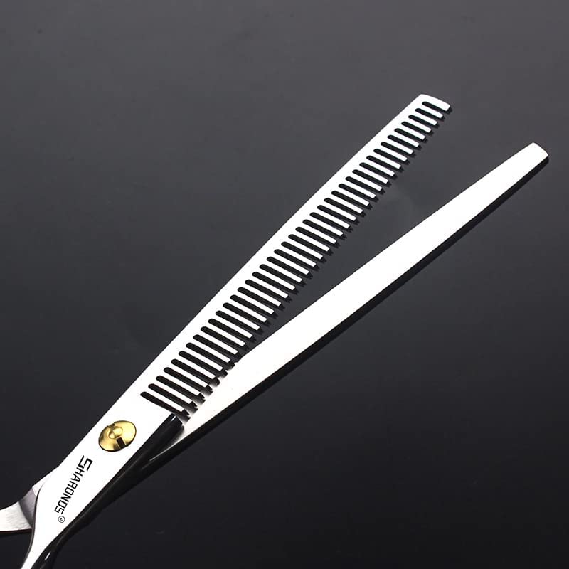Juego de Tijeras Profesionales para Mascotas 7/7.5 Pulgadas - 440C Japonés para Perros - Corte de Pelo y Escultura (7.5 Pulgadas, 2 Piezas-C)