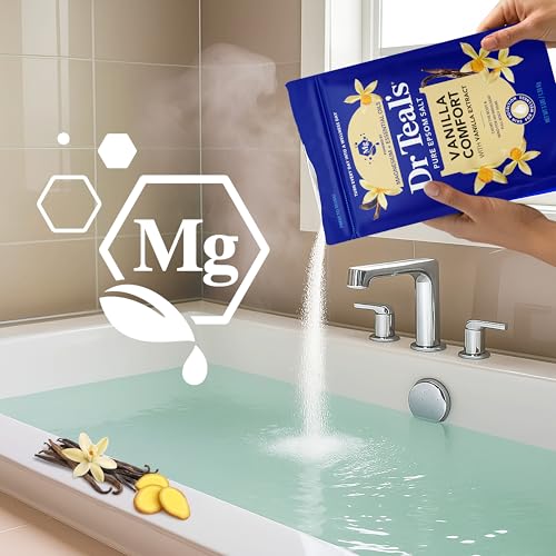 Dr Teal's Epsom Salt Magnesium Soak, Vanilla Comfort, 3 lbs - image 5
